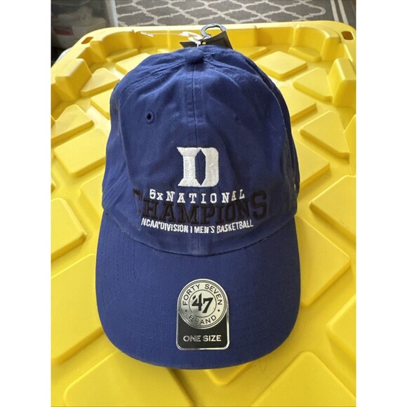 Duke 5x National Champions NCAA Men's Blue Basketball Adjustable Hat Cap New - Picture 1 of 8